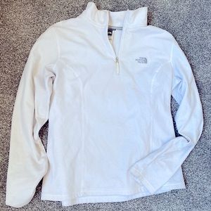North Face Women’s Large White Fleece Quarter Zip